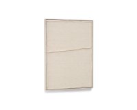 Cuadro Maha blanco con línea horizontal 52 x 72 cm