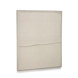 Maha white wall hanging with horizontal line 82 x 102 cm