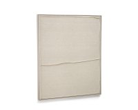 Cuadro Maha blanco con línea horizontal 82 x 102 cm
