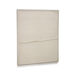 Cuadro Maha blanco con línea horizontal 82 x 102 cm