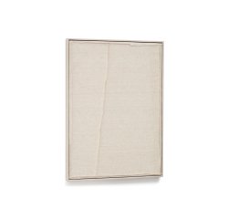 Cuadro Maha blanco con línea vertical 52 x 72 cm