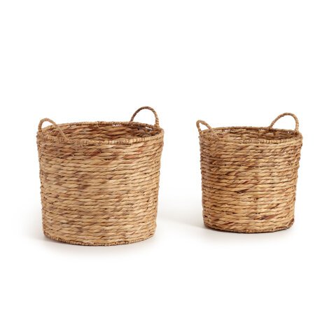 Mast set of 2 natural fibre baskets.