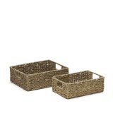 Set Tossa de 2 cajas de fibras naturales 28 x 20 cm / 32 x 27 cm