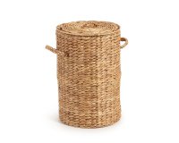 Cesto de ropa Yessira de fibras naturales 55 cm