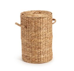 Cesto de ropa Yessira de fibras naturales 55 cm