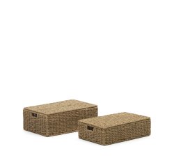 Set Tossa de 2 cajas de fibras naturales 57 x 36 cm / 60 x 40 cm