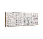 Cabecero Kron de madera maciza de mango y cáscaras de coco para cama de 160 cm