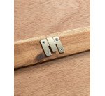 Cabecero Kron de madera maciza de mango y cáscaras de coco para cama de 180 cm