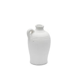 Palafrugell terracotta vase in white, 30.5 cm