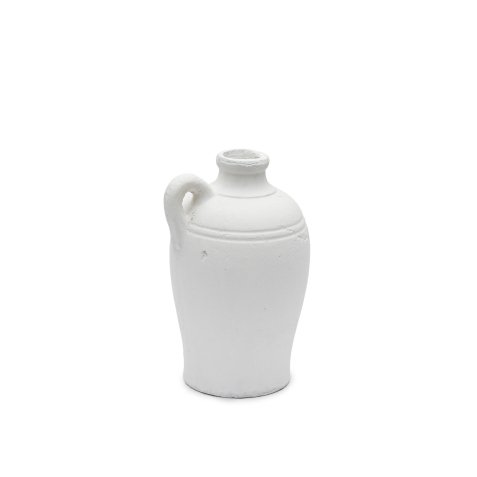 Palafrugell terracotta vase in white, 30.5 cm