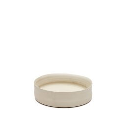 Macae small white ceramic centrepiece Ø 24 cm