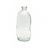 Vase Brenna en verre transparent 100% recyclé 73 cm