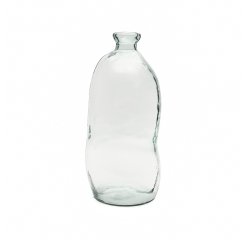 Jarrón Brenna de vidrio transparente 100% reciclado 73 cm