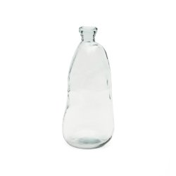 Vase Brenna en verre transparent 100% recyclé 51 cm