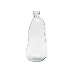 Brenna 100% gerecycled helder glas vaas 51 cm