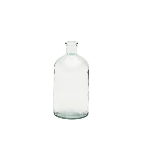 Brenna Vaas van 100% gerecycled helder glas 28 cm