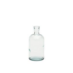 Vase Brenna en verre transparent 100% recyclé 19 cm