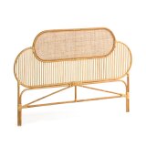 Lalita rattan headboard with a natural finish, for 160 cm beds