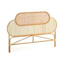 Cabecero Lalita de ratán con acabado natural para cama de 160 cm