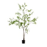 Enkianthus-kunstboom met zwarte pot 214 cm