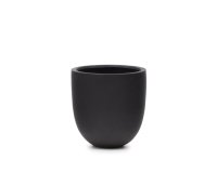 Macetero Aiguablava de cemento negro Ø 56 cm