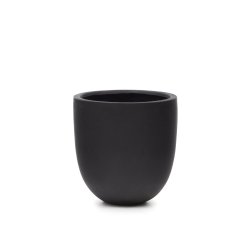 Macetero Aiguablava de cemento negro Ø 56 cm