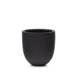 Aiguablava plant pot in black cement, Ø 56 cm