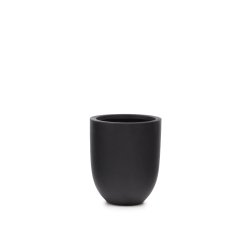 Macetero Aiguablava de cemento negro Ø 39 cm