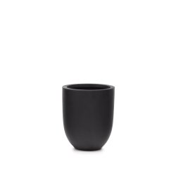 Aiguablava plant pot in black cement, Ø 39 cm