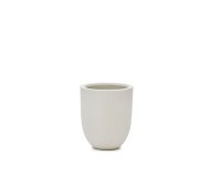 Macetero Aiguablava de cemento blanco Ø 39 cm