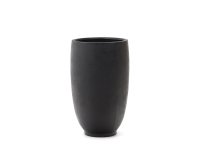 Macetero Aiguablava de cemento negro Ø 75 cm