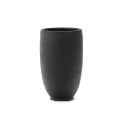 Macetero Aiguablava de cemento negro Ø 75 cm