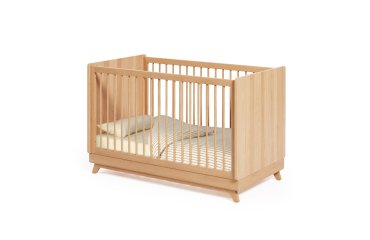 Cuna evolutiva Maralis de madera maciza de haya 70 x 140 cm