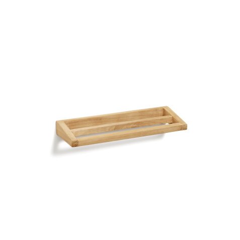 Kenta solid teak towel rack, 40 x 5 cm