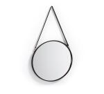 Espejo Raintree de madera negro Ø 50 cm