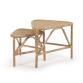 Lot Queenie 2 tables gigognes en rotin finition naturelle 65 x 53 cm et 50 x 42 cm