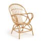 Mimosa rattan armchair with natural finish