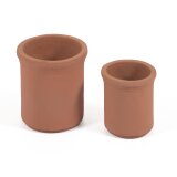 Tarcila set of 2 terracotta plantpots Ø 26 cm / Ø 33 cm