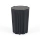 Vilandra round outdoor side table made of concrete with black finish Ø 32 cm