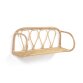 Nyarai rattan shelf with natural finish, 58 x 25 cm