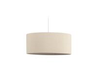 Pantalla para lámpara de techo grande Nazli de lino con acabado beige Ø 50 cm