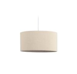 Pantalla para lámpara de techo pequeño Nazli de lino con acabado beige Ø 40 cm