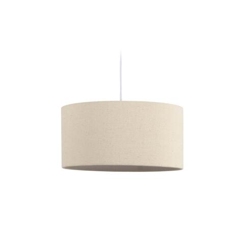 Lampenkap voor hanglamp Nazli klein van linnen met beige afwerking Ø 40 cm