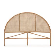 Tête de lit ronde Quiterie en rotin naturel 150/160 cm