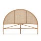 Quiterie round rattan headboard with a natural finish, 150/160 cm