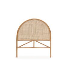 Tête de lit ronde Quiterie en rotin naturel 90 cm