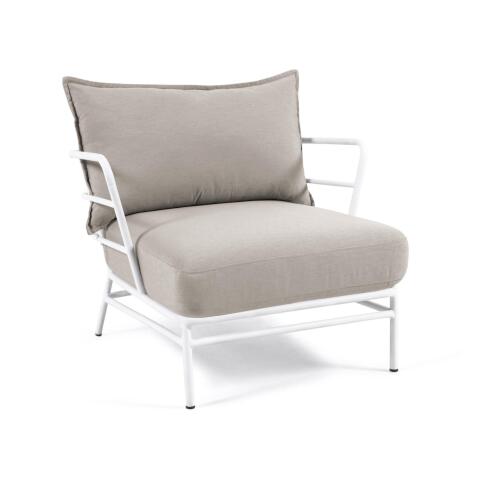 Sillón Mareluz de acero blanco
