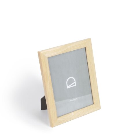 Medium Nazira photo frame in wood with natural finish 27 x 21 cm