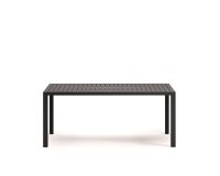 Mesa de exterior Culip de aluminio con acabado gris 180 x 90 cm