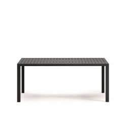 Mesa de exterior Culip de aluminio con acabado gris 180 x 90 cm